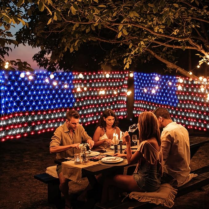 American LED Flag - God Bless America