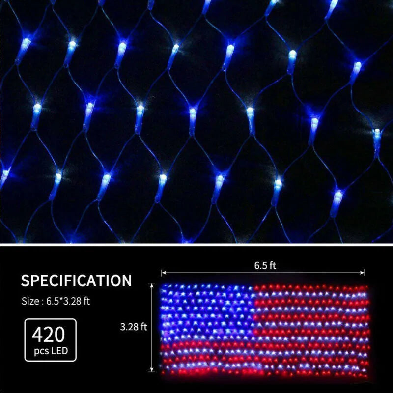 American LED Flag - God Bless America