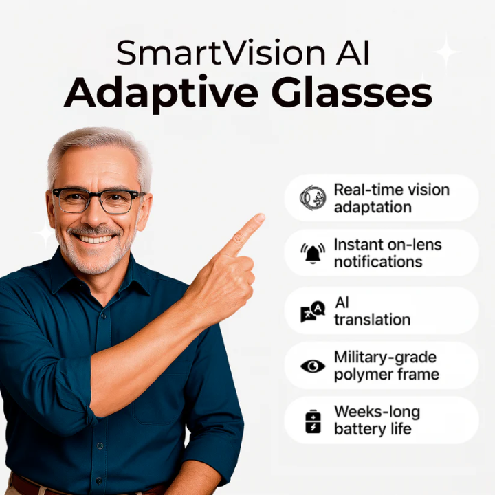 SmartVision™ Pro Max AI-Powered Adaptive Glasses