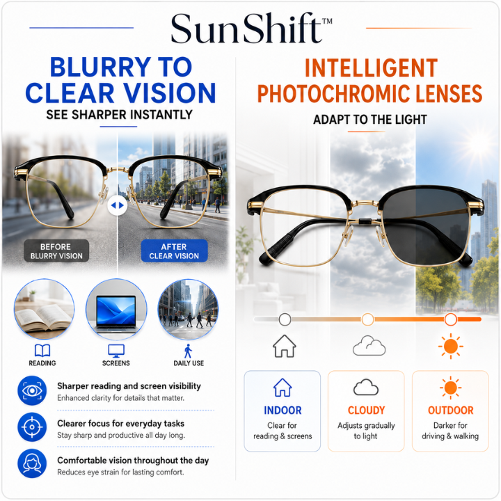 SunShift™ Adaptive Smart Glasses